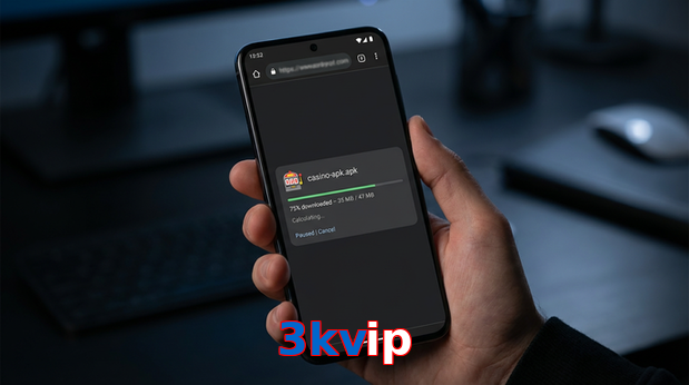 Main screen of 3Kvip apk page for PK players